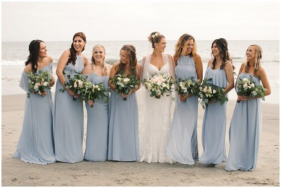 CONSEJOS PARA DAMAS DE HONOR 1 b510 dusty blue bridesmaid dresses for dusty blue and blush beach wedding 2