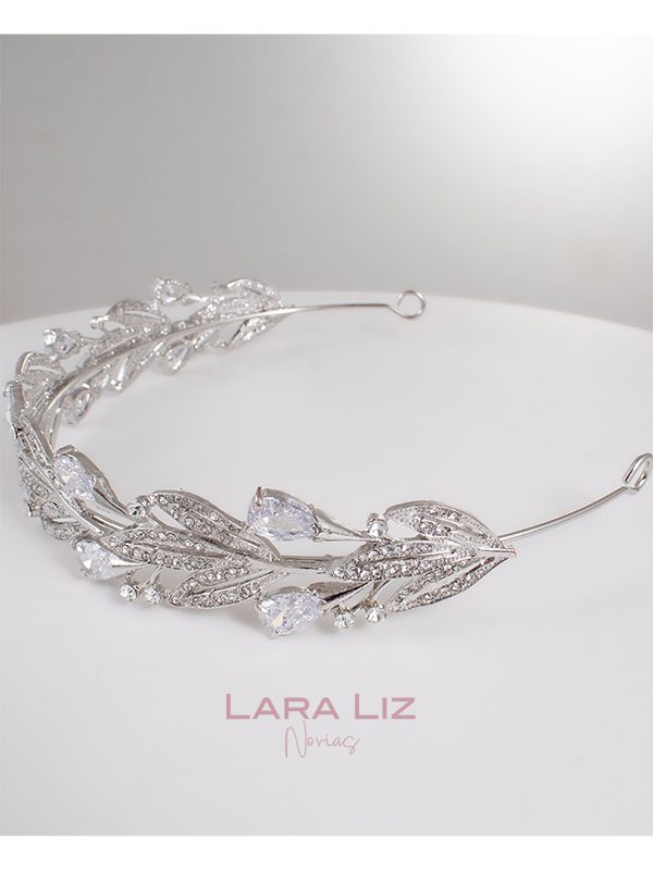 Productos 3 diadema plata hojas