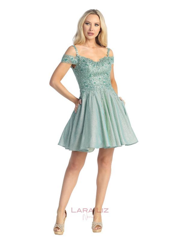 Vestido de Graduación Verde Sábila de Sexto LL6271