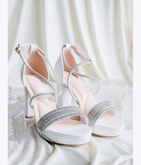 Zapatos Altos de Novia con Cristal 67